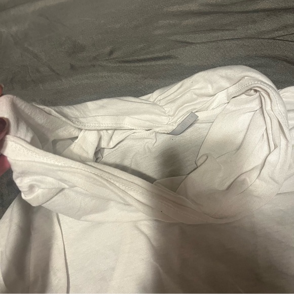 White Flowy Shirt Blouse - Picture 2 of 3